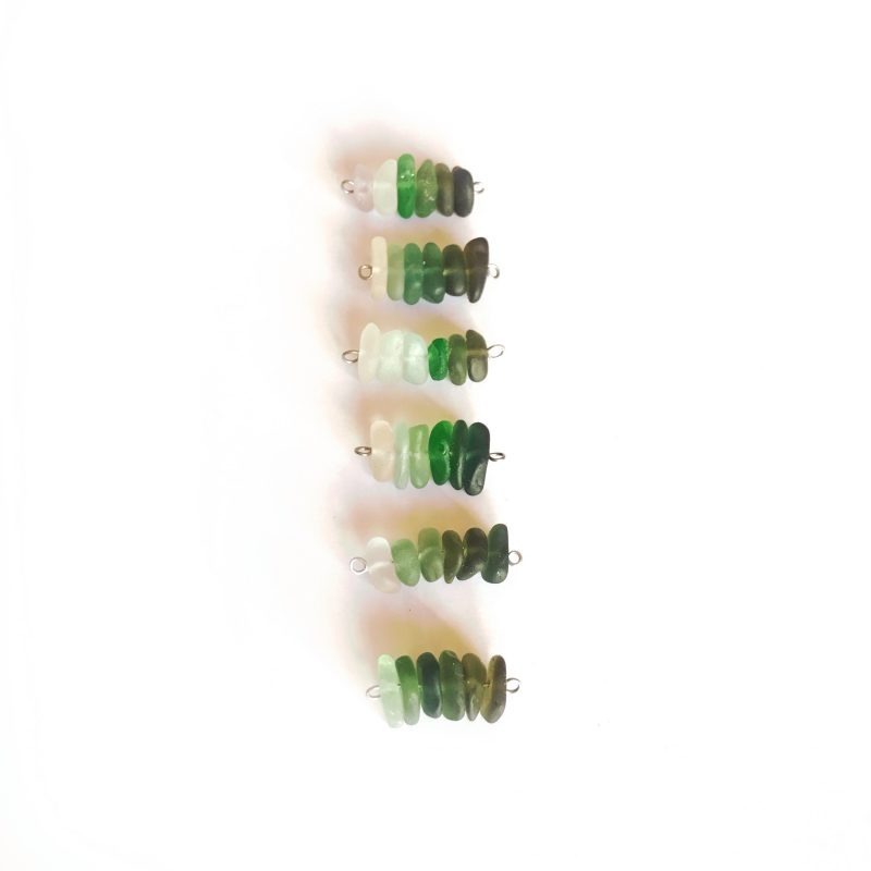 SABLE VERT | Collier RIVAGE Vert - Bijou écologique en verre recyclé - Made in France