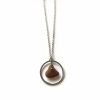 Collier Atoll Palme En Résine, Couleur Ambre Cognac, Neuf Avec étiquettes